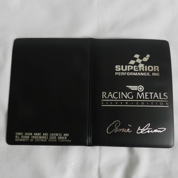 Nascar Superior Performance Racing Metal Card 1991 Silver Ed. Ernie Irvan  #963 - Picture 2 of 3